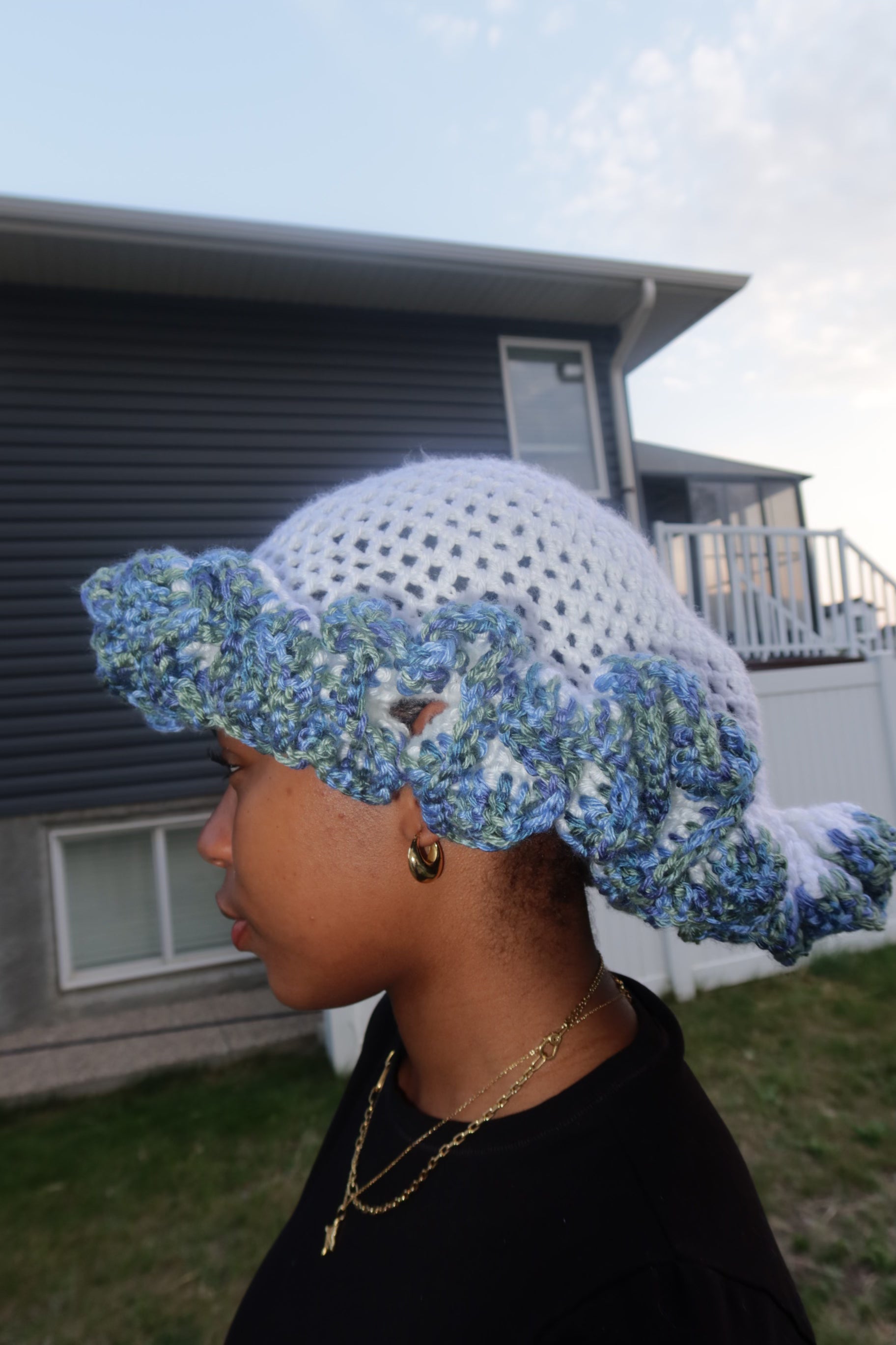 Ruffle bucket hats