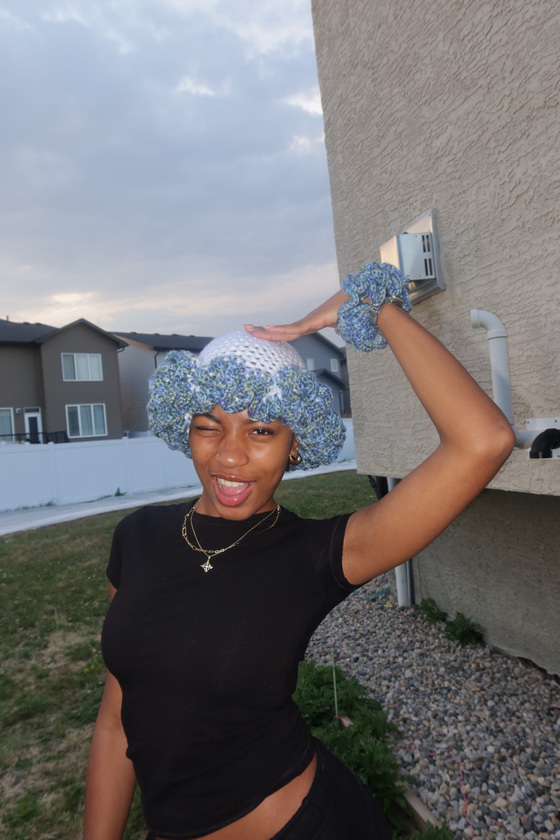 Ruffle bucket hats